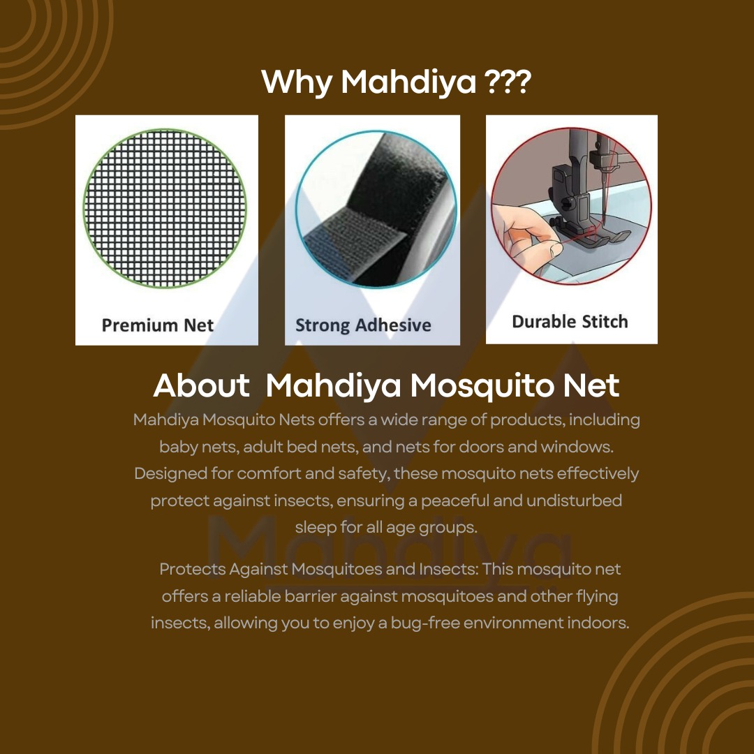 Why Mahdiya: premium net, strong adhesive and durable stitch